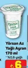 YÖRSAN AZ YAĞLI AYRAN 170 ML YÖRSAN AZ YAĞLI AYRAN 170 ML